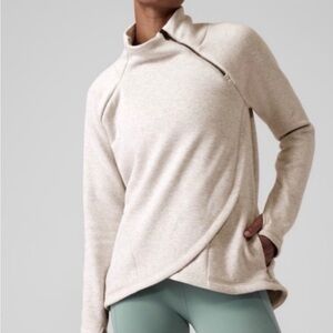 Athleta Cozy Karma Asym Pullover Thumbholes SZ XS